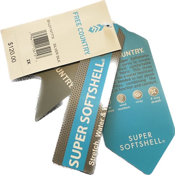 Free Country Grey Womens Zip Jacket With Hood 1XL 2XL 3XL NWT - Picture 5 of 9